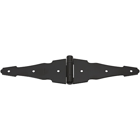 National Hardware National Hardware 6 in. L Galvanized Black Steel Ornamental Strap Hinge 2 pk N881-946
